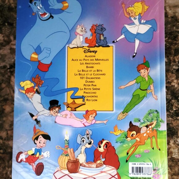 Disney All-Time Favorite Classics Hardcover Book-French Edition-1998 - Picture 2 of 2